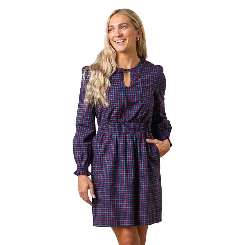 Hope & Henry‎ Plaid Cottagecore Dress | Organic Cotton | Size 10 | NWT